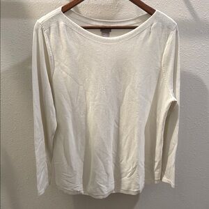 Women's Cream Long Sleeve Top